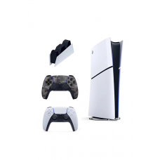 Playstation 5 Slim Digital İthalatçı Garantili + 2. Kamuflaj Dualsense + Şarj İstasyonu